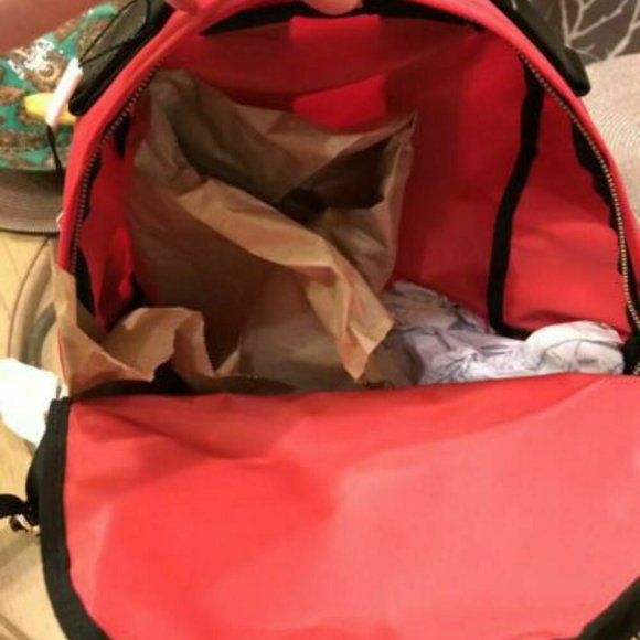 New Marc Jacobs Red nylon Backpack In Red main image 4